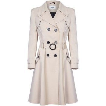 Spring Belted Trench Coat  in Beige