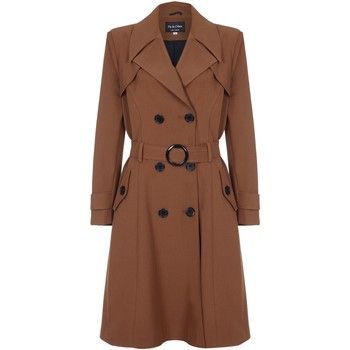 Spring Belted Trench Coat  in Brown