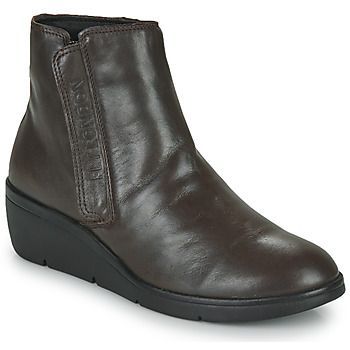 NULA  women's Low Ankle Boots in Brown