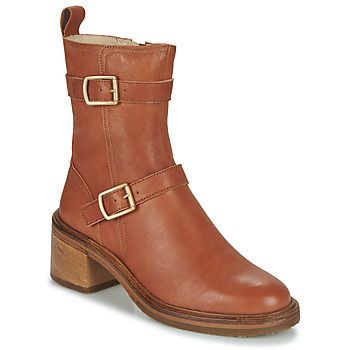 RUBY  women's Low Ankle Boots in Brown