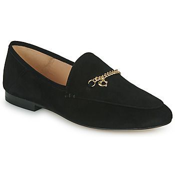 HANNA SUEDE LOAFER  women's Loafers / Casual Shoes in Black