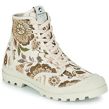 AUTHENTIQUE MID FLORAL  women's Shoes (High-top Trainers) in Beige