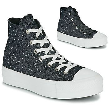 Chuck Taylor All Star Lift Millennium Glam  women's Shoes (High-top Trainers) in Black