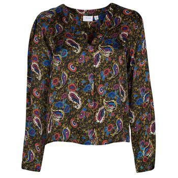 VISURINA V-NECK L/S TOP/  women's Shirt in Multicolour