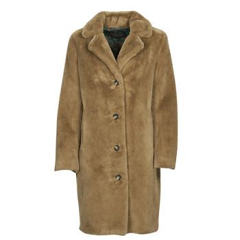 CYBER  women's Coat in Brown