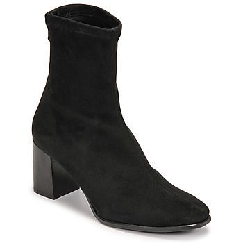 VISION  women's Low Ankle Boots in Black
