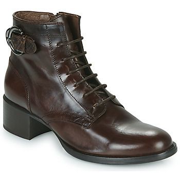 Romenay  women's Low Ankle Boots in Brown