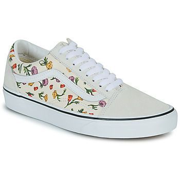 OLD SKOOL FLORAL  women's Shoes (Trainers) in White