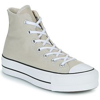 Chuck Taylor All Star Lift Canvas Seasonal Color  women's Shoes (High-top Trainers) in Beige