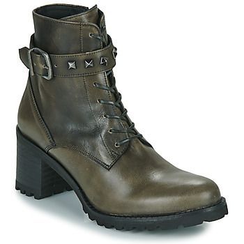 UTHA  women's Low Ankle Boots in Grey