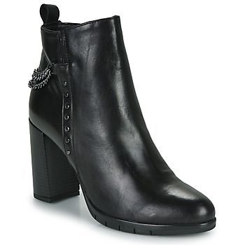 Miculte  women's Low Ankle Boots in Black