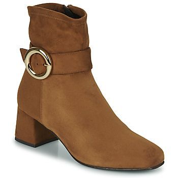 1ADORABLE  women's Low Ankle Boots in Brown