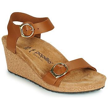 SOLEY RING BUCKLE  women's Sandals in Brown. Sizes available:3,4,5,6,7,8