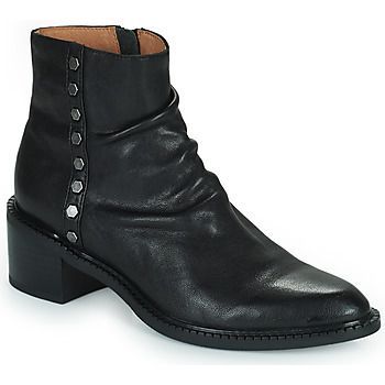 Edra  women's Low Ankle Boots in Black