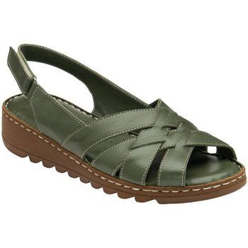 Ceylan Womens Low Wedge Sandals  women's Derby Shoes & Brogues in Green