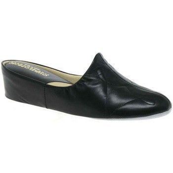 Dulcie Leather Ladies Slippers  women's Clogs (Shoes) in Black. Sizes available:3,4,5,6,7,8