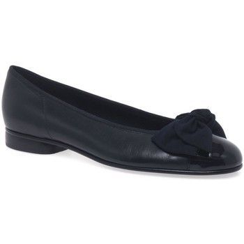 Amy Bow Trim Womens Ballerina Pumps  women's Shoes (Pumps / Ballerinas) in Blue. Sizes available:3,3.5,4,4.5,5,5.5,6,6.5,7,7.5,8