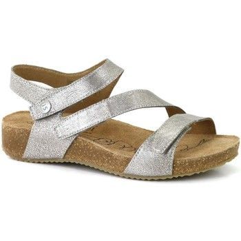 Tonga 25 Womens Leather Sandals  women's Sandals in Silver. Sizes available:3,4,5,6,6.5,7