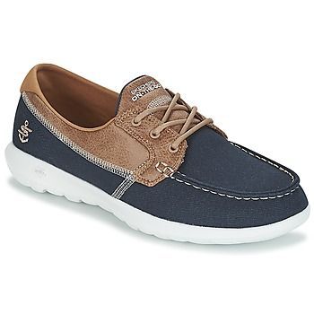 GO WALK LITE  women's Boat Shoes in Blue. Sizes available:3,4,5,6,7