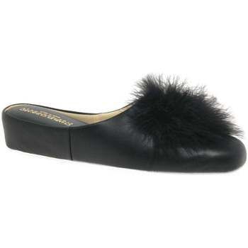 Pom-Pom II Leather Slipper  women's Clogs (Shoes) in Black. Sizes available:3,4,5,6,7,8