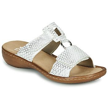 MOLLY  women's Mules / Casual Shoes in Silver. Sizes available:3,4,5,3.5,4,5,6,6.5,7.5,8