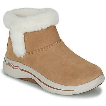 GO WALK ARCH FIT  women's Mid Boots in Brown. Sizes available:3,4,5,6,7,8