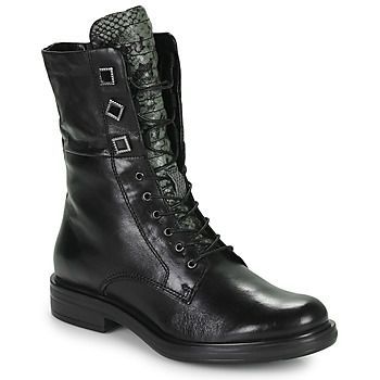 CAFE METAL  women's Mid Boots in Black