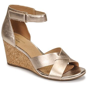 MARGEE GRACIE  women's Sandals in Gold. Sizes available:3.5,5,5.5,7,8,4.5,7.5,6