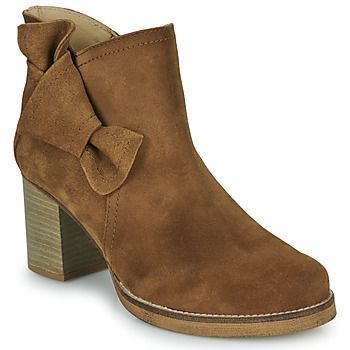 HIRCHE  women's Low Ankle Boots in Brown