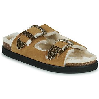 LUCIA BUCKLE  women's Mules / Casual Shoes in Brown