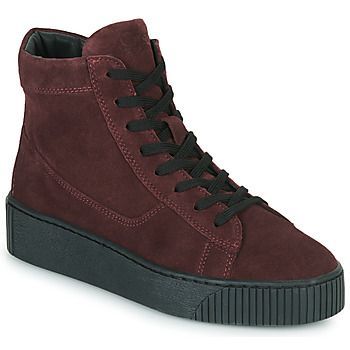 NEW0001  women's Shoes (High-top Trainers) in Bordeaux