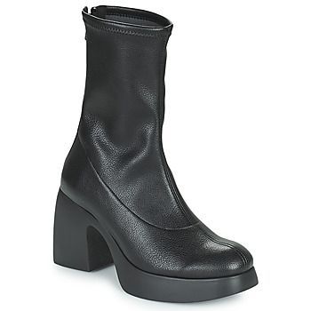 H-4925  women's Low Ankle Boots in Black
