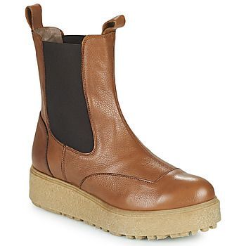 A-9521  women's Mid Boots in Brown