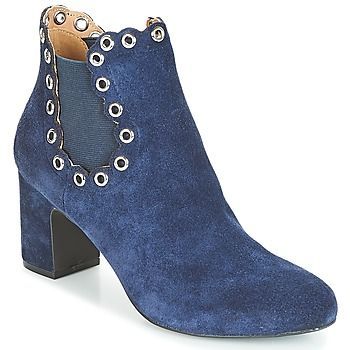 ALESSIA  women's Low Ankle Boots in Blue. Sizes available:3.5,5,6,6.5,7.5