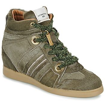 MANHATTAN  women's Shoes (High-top Trainers) in Kaki