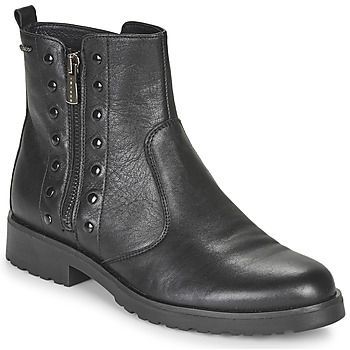 DONNA BRIGIT  women's Mid Boots in Black. Sizes available:3.5,4,5,6.5