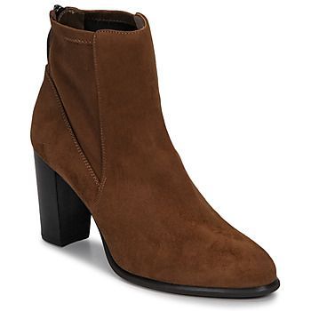 UNDER  women's Low Ankle Boots in Brown