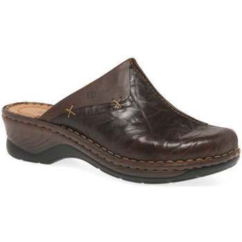 Catalonia Cerys Womens Leather Clogs  women's Clogs (Shoes) in Brown. Sizes available:3,4,5,6,6.5,7,8