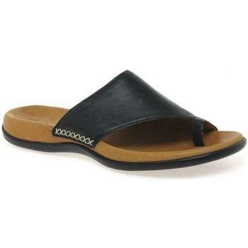 Lanzarote Toe Loop Womens Mules  women's Flip flops / Sandals (Shoes) in Black. Sizes available:4,5,6,6.5,9