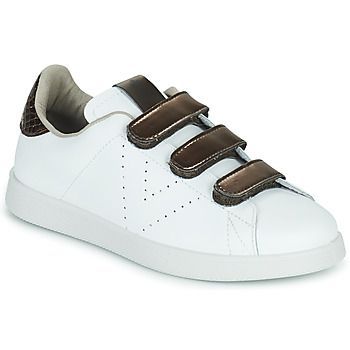 TENIS TIRAS EFECTO PIEL/S  women's Shoes (Trainers) in White