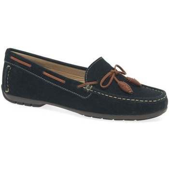 Boat II Womens Moccasins  women's Loafers / Casual Shoes in Blue. Sizes available:3,4,5,6,7