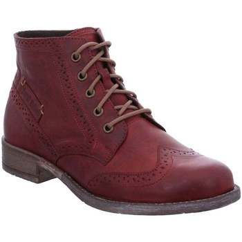 Sienna 74 Womens Brogue Ankle Boots  women's Mid Boots in Red. Sizes available:3,4,5,6,6.5,7,8