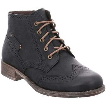 Sienna 74 Womens Brogue Ankle Boots  women's Mid Boots in Black. Sizes available:3,4,5,6,6.5,7,8