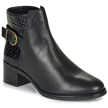 MIRLITON  women's Low Ankle Boots in Black. Sizes available:3.5,4,7.5