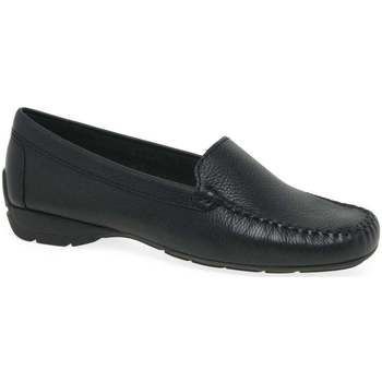 Sun II Womens Moccasins  women's Loafers / Casual Shoes in Black. Sizes available:4,6,7,8,9