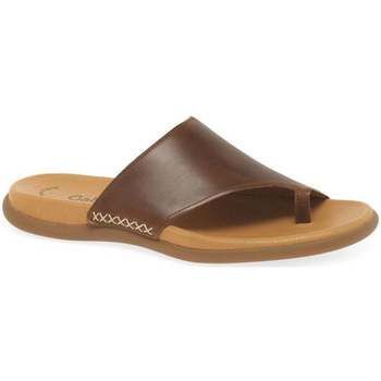 Lanzarote Toe Loop Womens Mules  women's Flip flops / Sandals (Shoes) in Brown. Sizes available:4,5,6,6.5,7,9