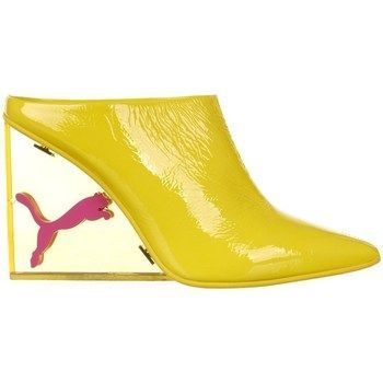 X Fenty Rihanna Cat Wedge  women's Flip flops / Sandals (Shoes) in Yellow