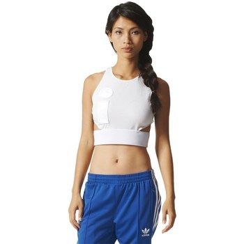 Cropped Top  women's T shirt in White