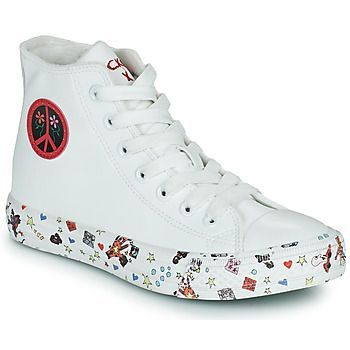 36UR911  women's Shoes (High-top Trainers) in White