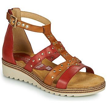 ESPE  women's Sandals in Red. Sizes available:4,6.5,7.5